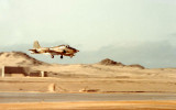 Strikemaster landing at Masirah