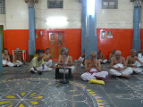 U.Ve KB Devarajan swamy delivering upanyasam on SapthakAthai for Kanyapunarvasu mahotsavam.jpg