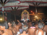 Swami Desikan veethi purappadu with 6 kudais.JPG