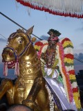 Sri Parthasarathi on Gudirai vahanam - Vijayadasami purappadu.jpg