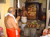 HH doing mangalasasanams to HH Sri Ponnadikkal Jeeyer and other thiruvaradhana moorthis at vanamamalai mutt.jpg