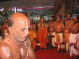 Sri Rangarajan svAmi -ThiruvallikEANi svAmi paying obeisance to JEyar svamis.jpg