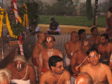 Seeing the picture left Sri Raghavan svAmi with spectacles right Sri Samptaht SvAmi and Sri AzvAn behind.jpg