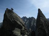 Spazzacaldeira summit pinnacles