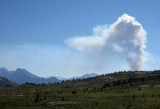 Forest fire coming from British Columbia