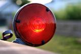 Signal light on old fire truck