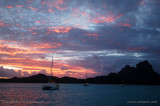 Sunset over Bora Bora