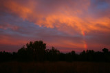Rainbow with Sunset Colors