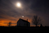 Moon & Venus over Fairview Church