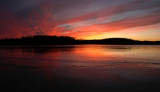 Sunset at Linn Creek Reservoir