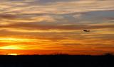 Plane at Sunset