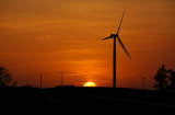Sunset with Windmill