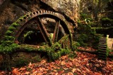 Derelict machinery, the old gunpowder works, Ponsanooth