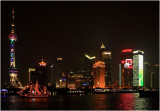 Shanghai by night from the Huangpu River