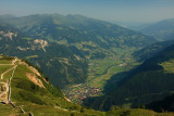 Mayrhofen & the Ziller Valley, from the climb of Filzenkogel