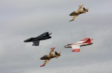 Hawker Hunter and BAC Strikemaster formation
