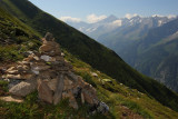 A rock cairn on Filzenkogel