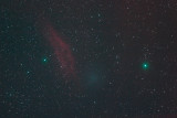 The California Nebula and Comet Holmes