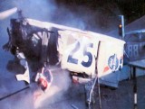 Charlie Binkleys crash while leading the Southern 300 1972