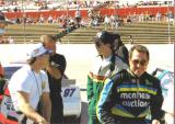 Nicky Formosa, Andy Kirby, and Harry Gant at the Fairgrounds Speedway Nashville