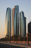 Sunrise on Etihad Towers, Abu Dhabi, UAE