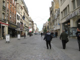 A pedestrian street in Reims