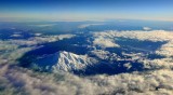 Mt Adams wrapped by clouds