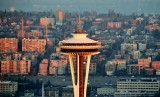 Space Needle and full of tourists