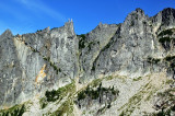 vertical cliff Big Snow Mt
