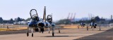 flight of T-38 at Boeing Field