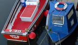 Red and Blue Boats