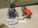 the boys playing