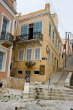 Decorative metal squid on jewelery shop behind Ayios Nicholas 