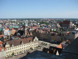 WROCLAW. From the top of Sant Katarzyna Church view tower.