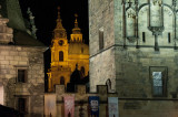 Mala Strana Bridge Tower at Night