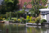 Idyllic Garden on a Canal in Edam