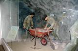 Exhibit showing North Korean laborers digging the infiltration tunnel