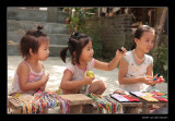 7802 Vietnam Mai Chau children selling bracelets