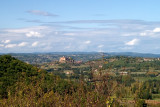 On the way to St Medard de Presque,  view of the Chateau de Castelnau