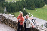 Cherie and Pat at the castle