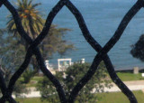 The first view from inside, of the Freedom Bell<br>appropriately out of focus