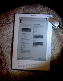 PDF With clip-on light at night, PDF in vertical mode