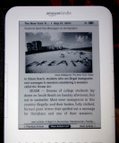 Kindle lit by <a href=http://amzn.to/beam-n-read3 target=_blank><u>Beam N Read light</u></a>