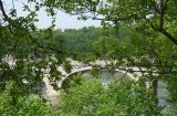 Glimpse of Tiber River  bridge