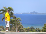 View of Ie Shima from the Okinawan Churaumi Aquarium and Ocean Expo Park