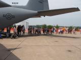 Taking the kids on a KC-130 airplane