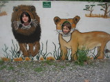 Sarah and Noah lions