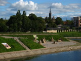 Small park and canal off the Danė River