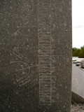 Granite sundial detail
