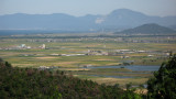 Rural plains and distant Biwa-ko